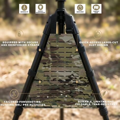 منظم حامل ثلاثي القوائم، مناسب للرماية/الصيد/NRL/PRS - منظم حامل ثلاثي القوائم محمول مع فتحات وصول سريعة للحفاظ على المعدات في متناول اليد، متين، مقاوم للتآكل، وخفيف الوزن. (حامل ثلاثي القوائم غير متضمن) in Kuwait