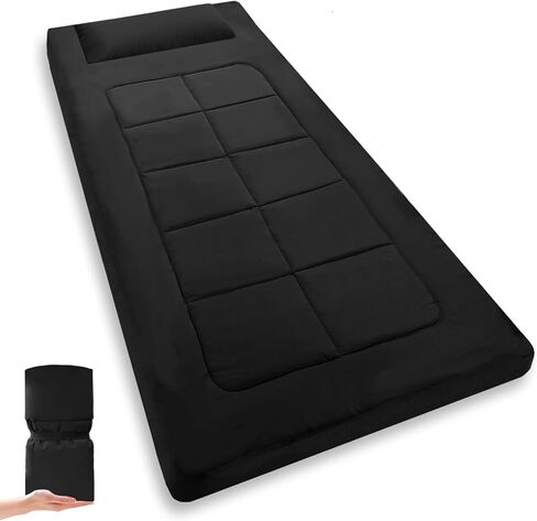 Portable Camping Mattress 80 x 36 Inches Foldable Sleeping Mat with Waterproof Anti-Slip Bottom Foam Floor Pad Easy to Carry for Tent Guest Camping Cot Hiking Easy to Store in Saudi Arabia