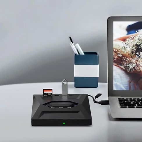 External CD DVD, 5 in1 USB 3.0 Portable CD/DVD Player Burner Reader Writer Disk Duplicator Compatible with Laptop Desktop PC in Kuwait