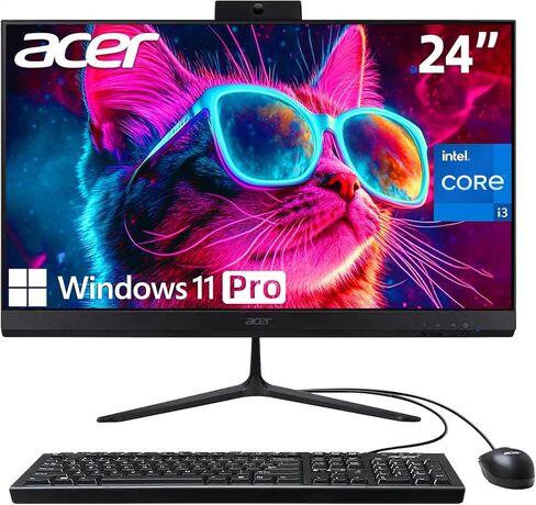 كمبيوتر مكتبي الكل في واحد من أيسر مقاس 27 بوصة، شاشة IPS 120 هرتز، معالج AMD Ryzen 7 5825U ثماني النواة، ذاكرة الوصول العشوائي 16 جيجابايت، 1 تيرابايت SSD، Wi-Fi 6E، كاميرا ويب 2 ميجابكسل، HDMI، USB من النوع C، لوحة مفاتيح وماوس لاسلكي، Windows 11 Pro in Kuwait