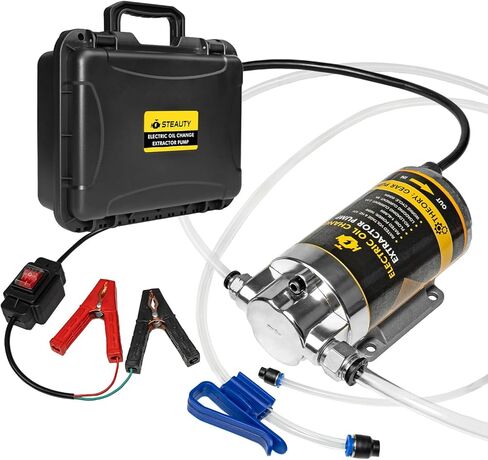 مضخة استخراج تغيير الزيت الكهربائية 12 فولت 100 وات من ميلادو، مضخة نقل مستخرج السوائل المحمولة 1-4 لتر/الدقيقة لزيت المحرك والديزل وسائل النقل وزيت التروس للقوارب والسيارات والشاحنات والدراجات النارية وجزازة العشب in Kuwait