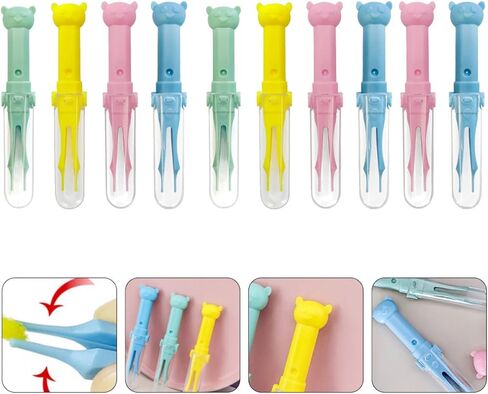 10Pcs Nose Cleaner Tweezers Precision Cartoon Design for Daily Nasal Care Safe Cleaning Tool Pack in Kuwait
