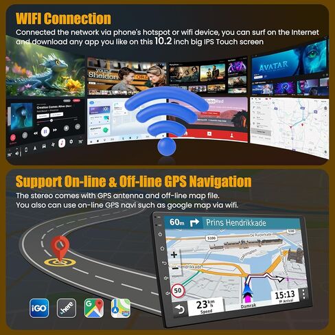 (8Core + 64GB) 10.2 Inch QLED Touch Screen Car Radio for Toyota Camry 2012 2013 2014 with Carplay and Android Auto,Android 13 Camry Stereo Support Bluetooth,WiFi,GPS,FM Radio,Backup Camera & SWC in Saudi Arabia