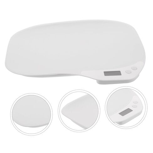 مقياس Kisangel Pet الرقمي مع شاشة LED لقياس الوزن الإلكتروني عالي الدقة للجراء والقطط، مقياس متعدد الاستخدامات للحيوانات الأليفة لتتبع النمو الدقيق in Kuwait