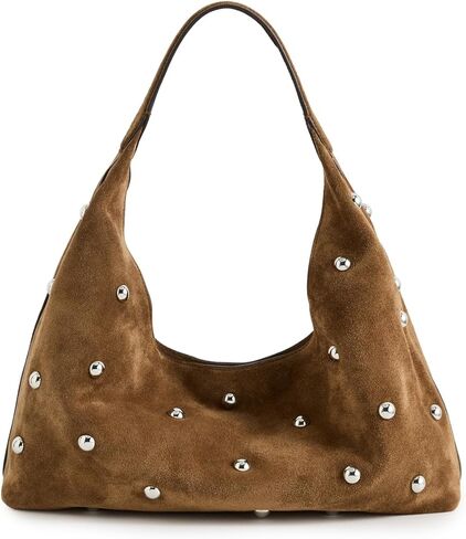 Madewell Suede Slouchy كتف حقيبة مرصعة، جونيبر بيري in Kuwait