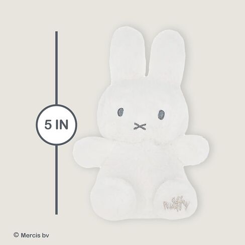 Kids Preferred Miffy Baby 5" Rattle - Super Soft Plush Toy, Full Body Rattle Design, Embroidered Details, Miffy Logo on paw pad, Ages 0 Months and Up in Saudi Arabia