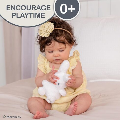 Kids Preferred Miffy Baby 5" Rattle - Super Soft Plush Toy, Full Body Rattle Design, Embroidered Details, Miffy Logo on paw pad, Ages 0 Months and Up in Saudi Arabia
