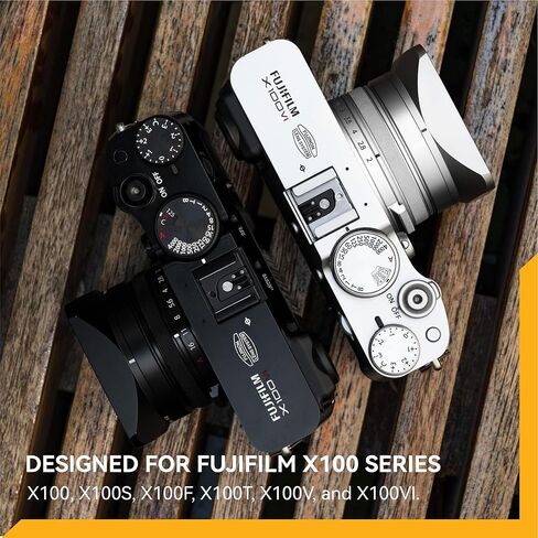 طقم غطاء عدسة NiSi JetMag Pro Fuji X100 Series (فضي) - فلتر NC للأشعة فوق البنفسجية + محول مرشح 49 مم مع غطاء عدسة مربعة الضغط وغطاء مغناطيسي - يناسب Fujifilm X100VI، X100V، X100F، X100T، X100S، X100 in Saudi Arabia