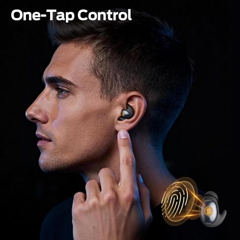 سماعات أذن Monster Sleep Ear100، سماعات رأس للنوم مع صوت ستيريو، تصميم للنوم الجانبي، وقت تشغيل 32 ساعة، بلوتوث 6.0، إلغاء الضوضاء ENC، سماعات أذن صغيرة مقاومة للماء IPX6، أسود in Kuwait