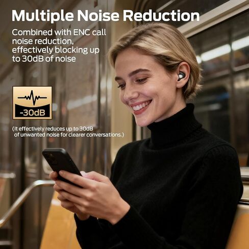 سماعات أذن Monster Sleep Ear100، سماعات رأس للنوم مع صوت ستيريو، تصميم للنوم الجانبي، وقت تشغيل 32 ساعة، بلوتوث 6.0، إلغاء الضوضاء ENC، سماعات أذن صغيرة مقاومة للماء IPX6، أسود in Kuwait