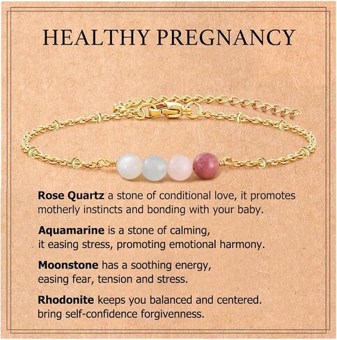 Healthy Pregnancy Bracelet for Mother New Mom, Pregnancy Gifts for Expecting Mom in Kuwait