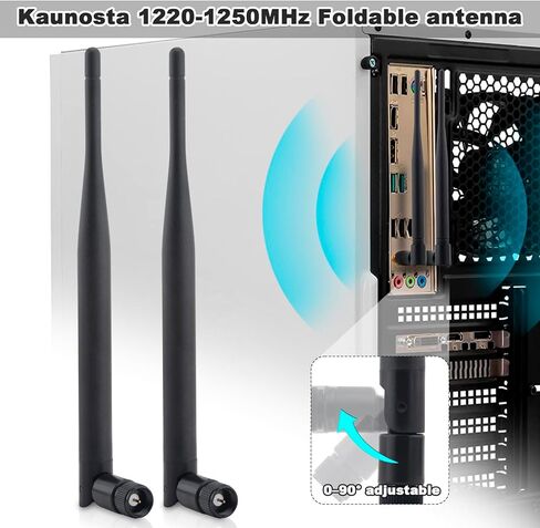 1.2Ghz Antenna Omni 6.5dBi High Gain SMA Male Portable Antenna for for DJl Drone RV Wi-Fi hotspots Industrial Sensors loT Security Cameras in Kuwait