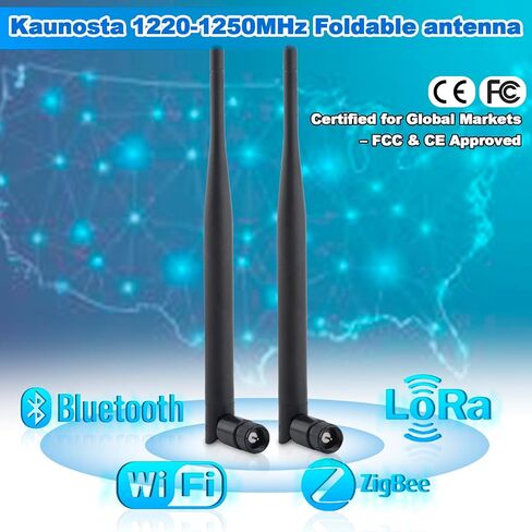 1.2Ghz Antenna Omni 6.5dBi High Gain SMA Male Portable Antenna for for DJl Drone RV Wi-Fi hotspots Industrial Sensors loT Security Cameras in Kuwait