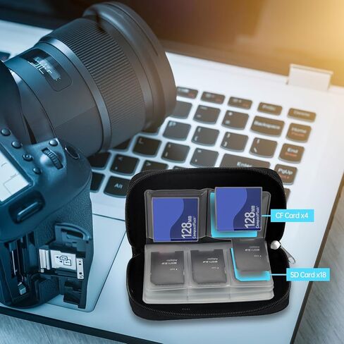 1pc Portable Multi-Function PVC Camera Card Storage Case - Securely Store CF, SD & Switch Memory Cards in Saudi Arabia