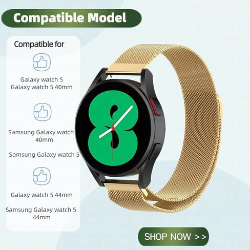 سوار شبكي من الفولاذ المقاوم للصدأ مع مشبك مغناطيسي، جراب TPU متوافق مع ساعة Samsung Galaxy Watch 5 مقاس 40 مم و44 مم in Kuwait