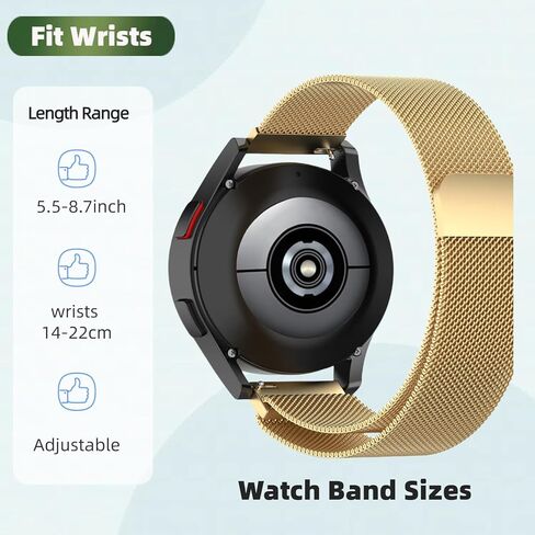 سوار شبكي من الفولاذ المقاوم للصدأ مع مشبك مغناطيسي، جراب TPU متوافق مع ساعة Samsung Galaxy Watch 5 مقاس 40 مم و44 مم in Kuwait