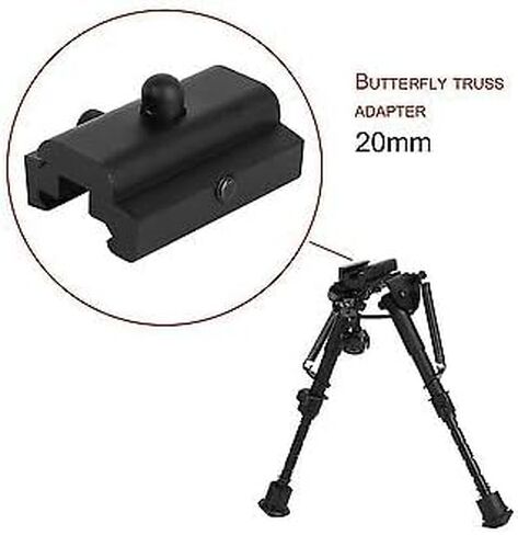 محول GOTICAL Harris Bipod 1913 Picitinny Mount Weaver متوافق مع مفتاح ألين in Saudi Arabia