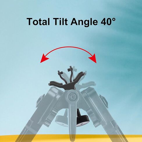Zeadio Pivot Tiltable Bipod with Sling Mount and Adapter for Picatinny Weaver Rail, 7 to 10 Inches (F19S) in Saudi Arabia