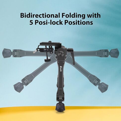 Zeadio Pivot Tiltable Bipod with Sling Mount and Adapter for Picatinny Weaver Rail, 7 to 10 Inches (F19S) in Saudi Arabia
