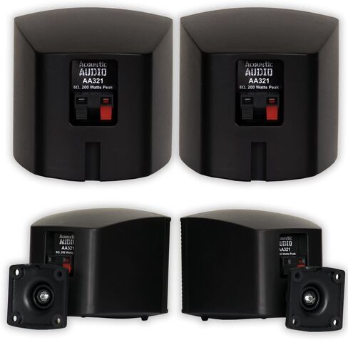 Acoustic Audio AA321B and AA35CB Indoor Speakers Home Theater 7 Speaker Set in Saudi Arabia