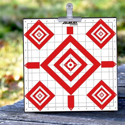 أهداف إطلاق النار الورقية مقاس 12 × 12 بوصة، هدف ورقي لنطاق الرماية لمسدس BB، Airsoft، مسدس، مسدس، بندقية، مناسب لمصيدة هدف مسدس الحبيبات in Saudi Arabia