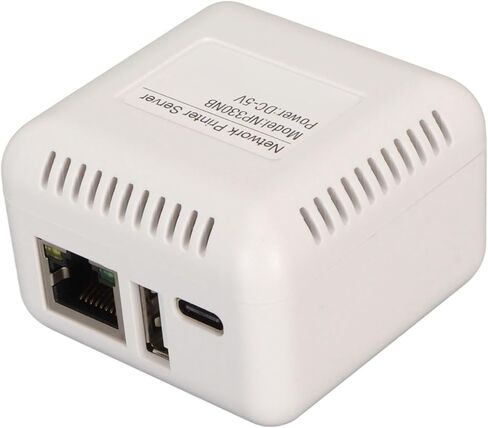 خادم طابعة USB 2.0 للشبكة، محول خادم طباعة USB LAN، يدعم خادم الطباعة اتصال BT لـ 7، لـ 8، لـ 10 (قابس أمريكي) in Saudi Arabia