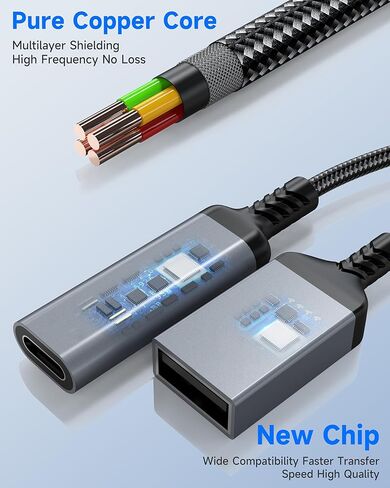 محول وشاحن USB C OTG 2 في 1، محول شحن من النوع C OTG مع شحن سريع 60 وات PD، كابل USB C Splitter OTG متوافق مع iPad وiPhone 15 16 17 وSamsung وPixel وChromecast in Kuwait