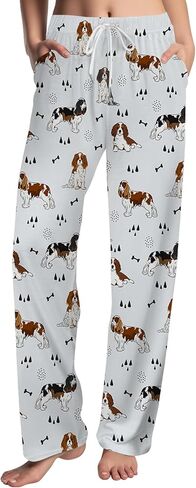 GNEW Funny Dog Pajama Pants – Cozy Dog Print Sleepwear, Unisex Lounge Pants Gift for Pet Lovers in Saudi Arabia