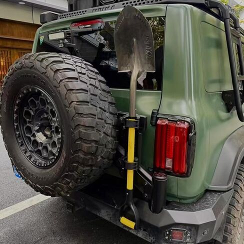 مجموعة حامل مجرفة مطاطية مع قفل يناسب أدوات قطر 0.79 بوصة - 1.79 بوصة، مقابض سريعة الفك لرف سقف السيارة على الطرق الوعرة، لوحات مولي، شاحنات الدفع الرباعي UTV ATV M6 Nut in Kuwait