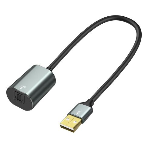 محول صوت بصري USB إلى Toslink من MEIRIYFA، كابل محول USB A 2.0 ذكر إلى منفذ SPDIF رقمي من الألياف الضوئية للكمبيوتر المحمول PC PS5/PS4-0.35M/1.15Ft in Kuwait