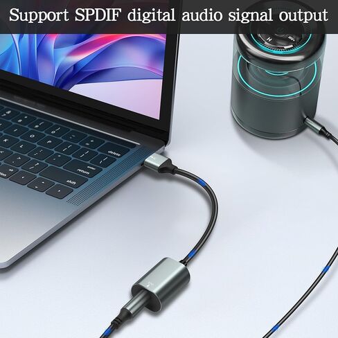 محول صوت بصري USB إلى Toslink من MEIRIYFA، كابل محول USB A 2.0 ذكر إلى منفذ SPDIF رقمي من الألياف الضوئية للكمبيوتر المحمول PC PS5/PS4-0.35M/1.15Ft in Kuwait