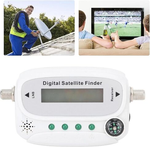 DC 13-18V Digital Satellite Signal Finder Meter LCD Screen Satellite Measuring Device Signal Strength Dish Sat Compass in Saudi Arabia