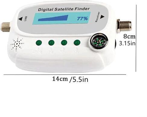DC 13-18V Digital Satellite Signal Finder Meter LCD Screen Satellite Measuring Device Signal Strength Dish Sat Compass in Saudi Arabia