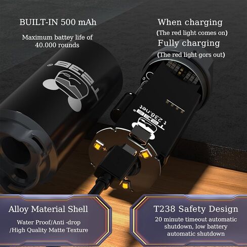 T238-Airsoft Tracer Unit Basic Version, Spitfire Tactical Tracer Unit for Airsoft/NERF/Gel Blaster, 14mm Counterclockwise Threaded Adapter, 19mm to 16mm Adapter and Allen Key in Kuwait