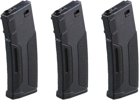 قبعة لانسر التكتيكية المتقدمة بوليمر M4 Airsoft Magazine 140RD متوسطة الحجم - 3 عبوات in Kuwait