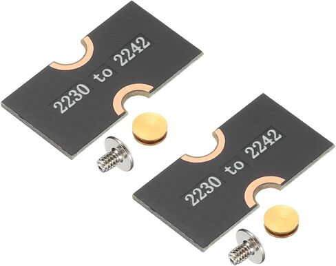 PATIKIL M2 NVME SSD نقل بطاقة محول ممتدة 2230-2242، 2 قطعة محول تمديد M.2 يتغير إلى حجم طويل مع مفكات لمقاهي الإنترنت في المنزل والمكتب، أسود in Kuwait