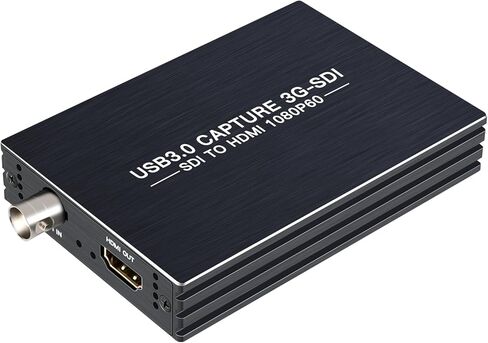 بطاقة التقاط ACHAVE SDI USB 3.0، جهاز التقاط صوت فيديو 1080P 60FPS مع حلقة HDMI، بطاقة تسجيل بث الألعاب لنظام التشغيل Windows Linux OS X، التوصيل والتشغيل in Kuwait