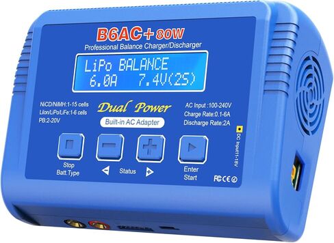 LiPo Battery Charger, 150W 10A RC Balance Fast Battery Charger Discharger for 1S-6S LiPo/Li-ion/Life/LiHV Battery 1-15S NiMH/NiCD PB Smart Batteries RC Car Drone in Kuwait