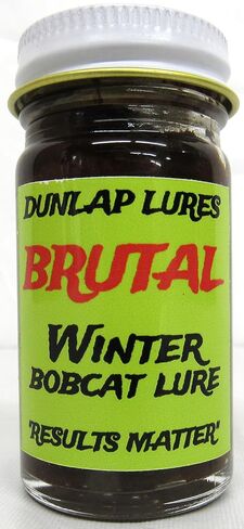 Brutal - Winter Bobcat Lure - Dunlap Lures 1 Ounce Bottle in Kuwait