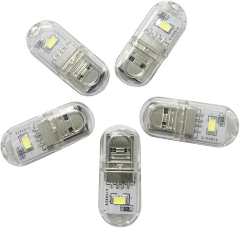 DOITOOL 12 قطعة ضوء ليلي صغير USB ضوء دافئ مصابيح LED محمولة تصميم سلسلة مفاتيح للتخييم في السكن واستخدام الطوارئ USB صغير الحجم للإضاءة متعددة الاستخدامات in Saudi Arabia