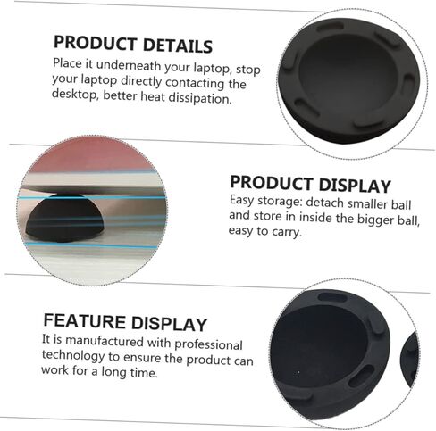 TEHAUX 4Pcs Laptop Cooling Pad Silicone Feet for Heat Dissipation Portable Laptop Accessories for Enhanced Airflow and Comfortable Typing for Laptops and Notebooks in Saudi Arabia