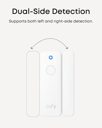 مستشعر الدخول eufy E20، اكتشاف ثنائي الجانب، زر تجاوز مريح، عمر بطارية ممتد، نطاق اتصال طويل، يتطلب HomeBase 2، 3، Mini، أو Pro in Kuwait