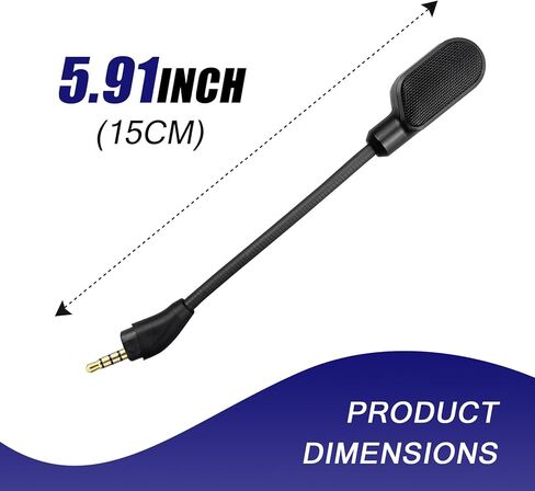 استبدال ميكروفون مطور يناسب سماعة الألعاب السلكية/اللاسلكية HyperX Cloud III، وميكروفون احتياطي لإلغاء الضوضاء قابل للفصل للدردشة الصوتية للألعاب الكريستالية in Kuwait