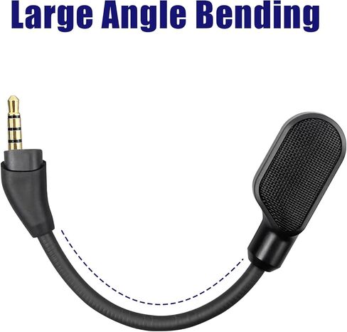 استبدال ميكروفون مطور يناسب سماعة الألعاب السلكية/اللاسلكية HyperX Cloud III، وميكروفون احتياطي لإلغاء الضوضاء قابل للفصل للدردشة الصوتية للألعاب الكريستالية in Kuwait