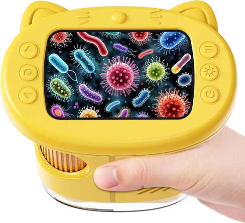 Digital Microscope for Kids Toys for Ages 5-7 8-13: 1000X Handheld Microscope with 2.0" IPS Screen, for Grandkids, 6 8 Year Old Boy Birthday Gift with 32GB Card, Toys for Boys 6-8 8-10 in Saudi Arabia