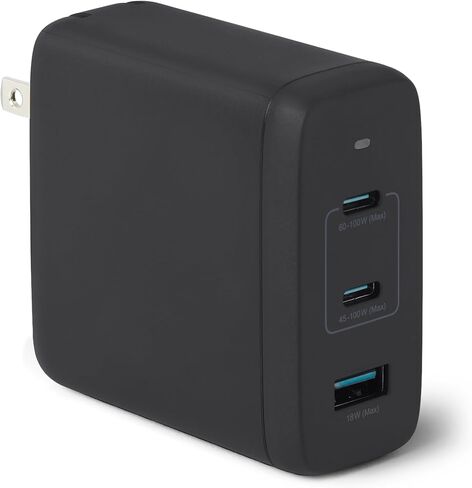 شاحن حائط أمازون بيسيكس سريع الشحن USB C نانو جان، 20 وات بمنفذ واحد PD 3.1 للهواتف اللوحية، أبيض in Kuwait