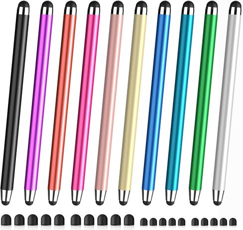 Stylus Pens for Touch Screens 10 Multipack, Universal Stylus Pen High Sensitivity, Stylus Pen for iPhone, iPad, Android, Galaxy Microsoft,Chromebook Tablet All Touch Screens(20 Replaceable Tips) in Saudi Arabia