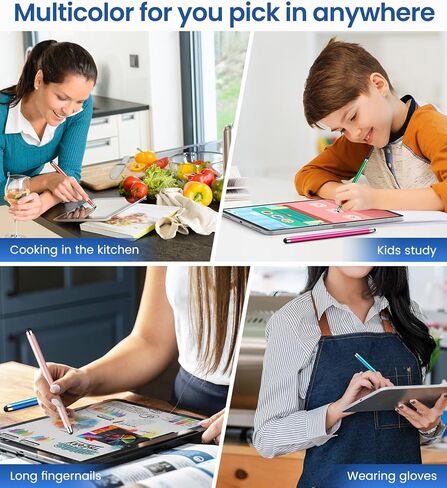 Stylus Pens for Touch Screens 10 Multipack, Universal Stylus Pen High Sensitivity, Stylus Pen for iPhone, iPad, Android, Galaxy Microsoft,Chromebook Tablet All Touch Screens(20 Replaceable Tips) in Saudi Arabia
