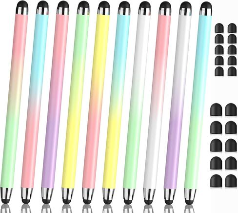 Stylus Pens for Touch Screens 10 Multipack, Universal Stylus Pen High Sensitivity, Stylus Pen for iPhone, iPad, Android, Galaxy Microsoft,Chromebook Tablet All Touch Screens(20 Replaceable Tips) in Saudi Arabia
