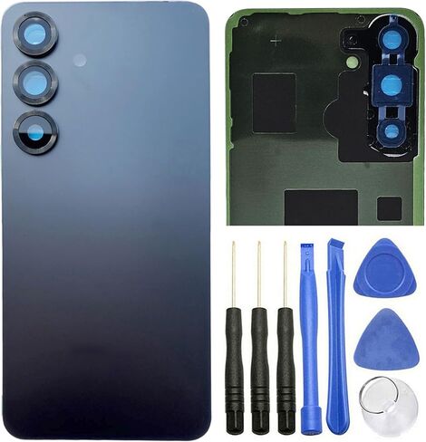 بديل غطاء الباب الزجاجي الخلفي Ubrokeifixit Galaxy S25+، S25 Plus S936U لهاتف Samsung Galaxy S25+ SM-S936U S936W S936U1 S936N S936E 6.7 بوصة 2025، مع عدسة الكاميرا (S25 Plus-Navy) in Kuwait